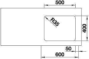 Chiuveta de bucatarie Blanco Etagon 500-U (521841)