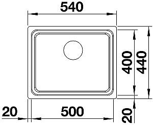 Chiuveta de bucatarie Blanco Etagon 500-U (521841)