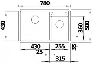 Chiuveta de bucatarie Blanco Legra 8 (526223)