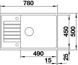Chiuveta de bucatarie Blanco Zia XL 6 S (526019)