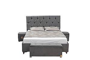 Set dormitor StarM Button-2 Grey, Modern