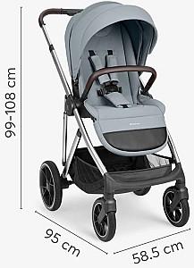 Carucior 3 in 1 Kikka Boo Chiara Grey