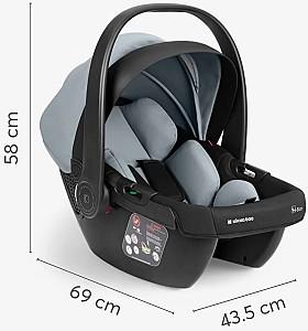 Carucior 3 in 1 Kikka Boo Chiara Grey