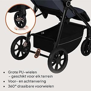 Carucior de plimbare Lionelo Iva Grey Graphite