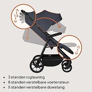 Carucior de plimbare Lionelo Iva Grey Graphite