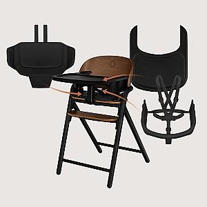 Scaun de masa multifunctional Lionelo Celia Black Wood