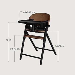 Scaun de masa multifunctional Lionelo Celia Black Wood