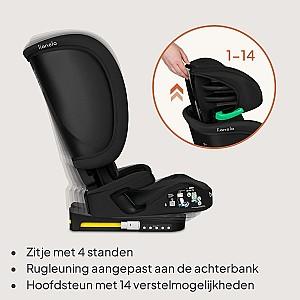 Scaun auto copii Lionelo Orin Black Carbon