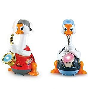 Jucarie muzicala Hola Toys Gansac cu saxofon 53886