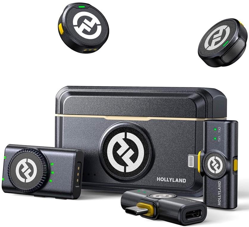 Microfon Hollyland LARK M2 Combo (Shine Charcoal)