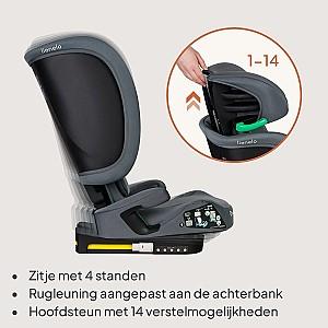 Scaun auto copii Lionelo Orin Grey Graphite