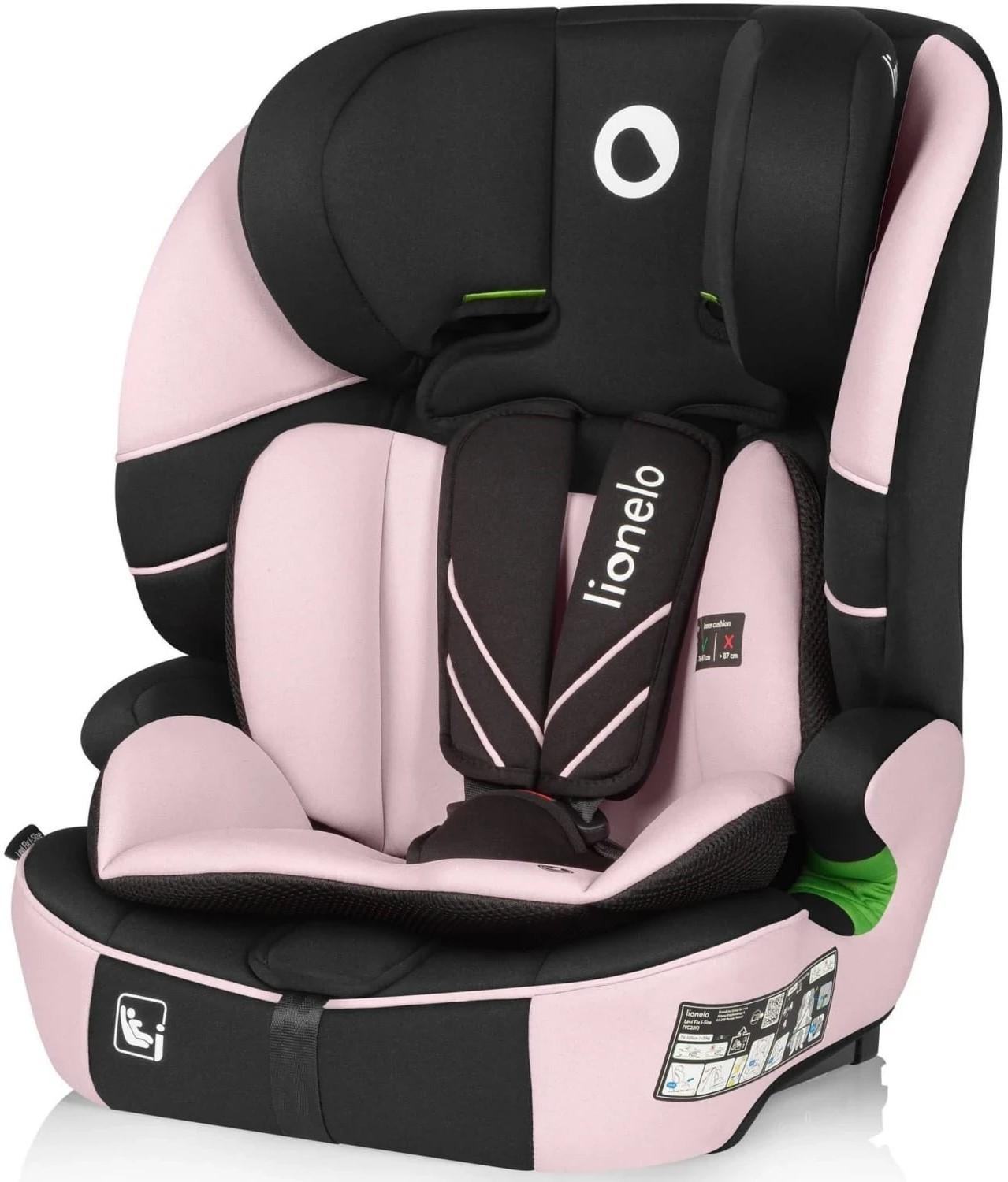 Scaun auto copii Lionelo Levi Fix Pink Baby