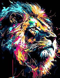 Tablou pe numere Strateg Leu puternic AH1027