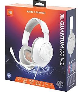 Casti gaming JBL Quantum 100M2 White