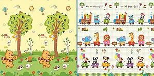 Covoras de joaca copii 4Play Animale/Tren 35815