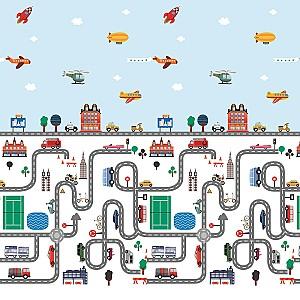 Covoras de joaca copii 4Play Animale/Trafic 35822