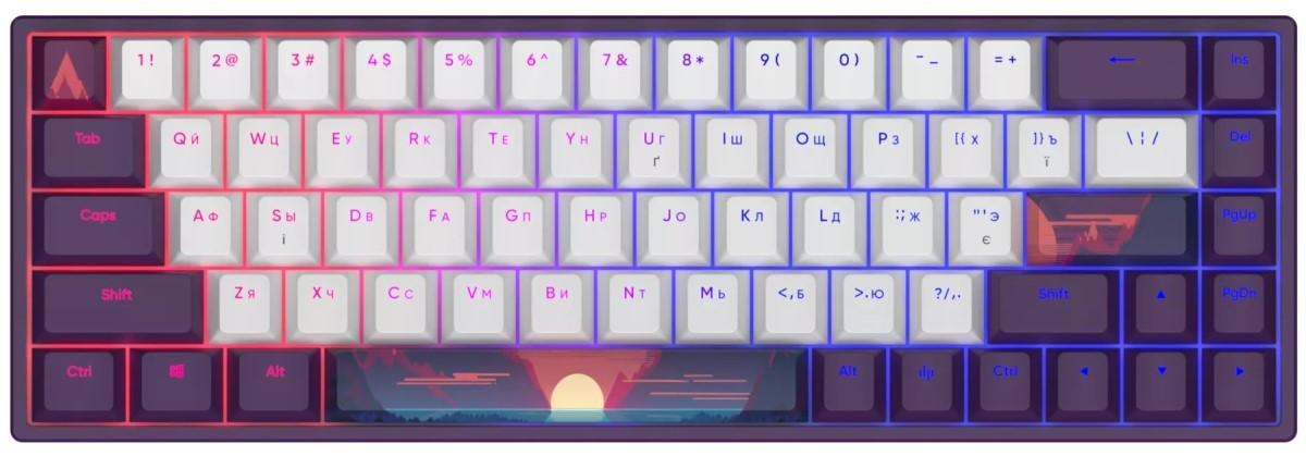 Tastatura gaming Dark Project 68 Sunrise