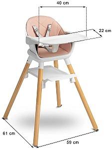 Scaun de masa multifunctional Caretero Bravo Gri