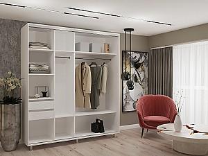 Dulap-cupe My-Style 2.2 x H2.3 m Pal Alb