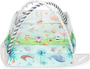 Covoras de joaca copii Lionelo Anika Natural Multicolor