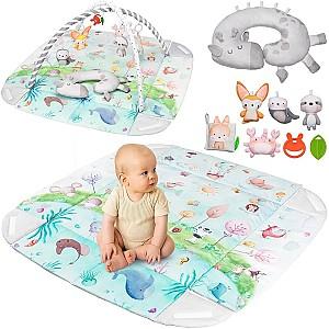 Covoras de joaca copii Lionelo Anika Natural Multicolor