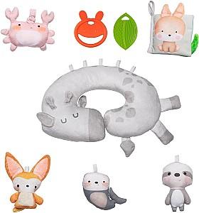 Covoras de joaca copii Lionelo Anika Natural Multicolor