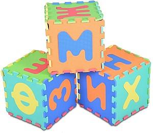 Covoras de joaca copii Moni Puzzle Letters RU Multicolor