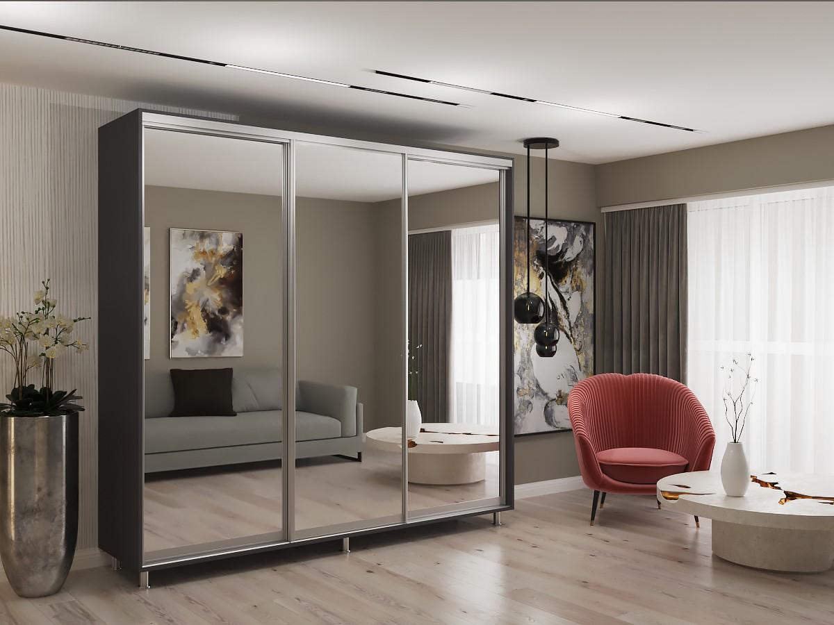 Dulap-cupe My-Style 2.3 x H2.3 m Oglinda Antracit