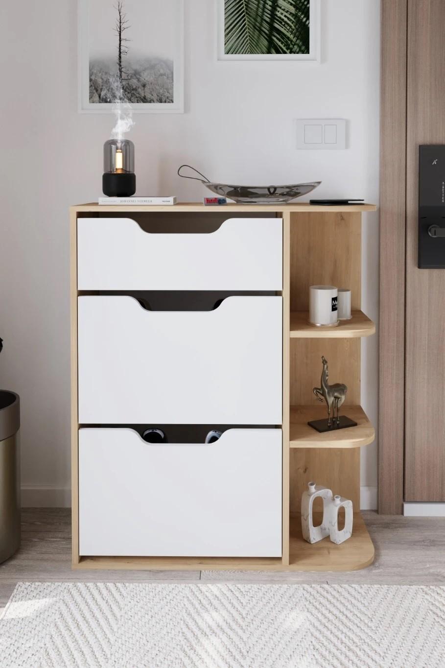 Dulap pentru incaltaminte Bofigo 18-35-41 Oak/White