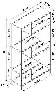 Etajera Bofigo 15-33-01 White