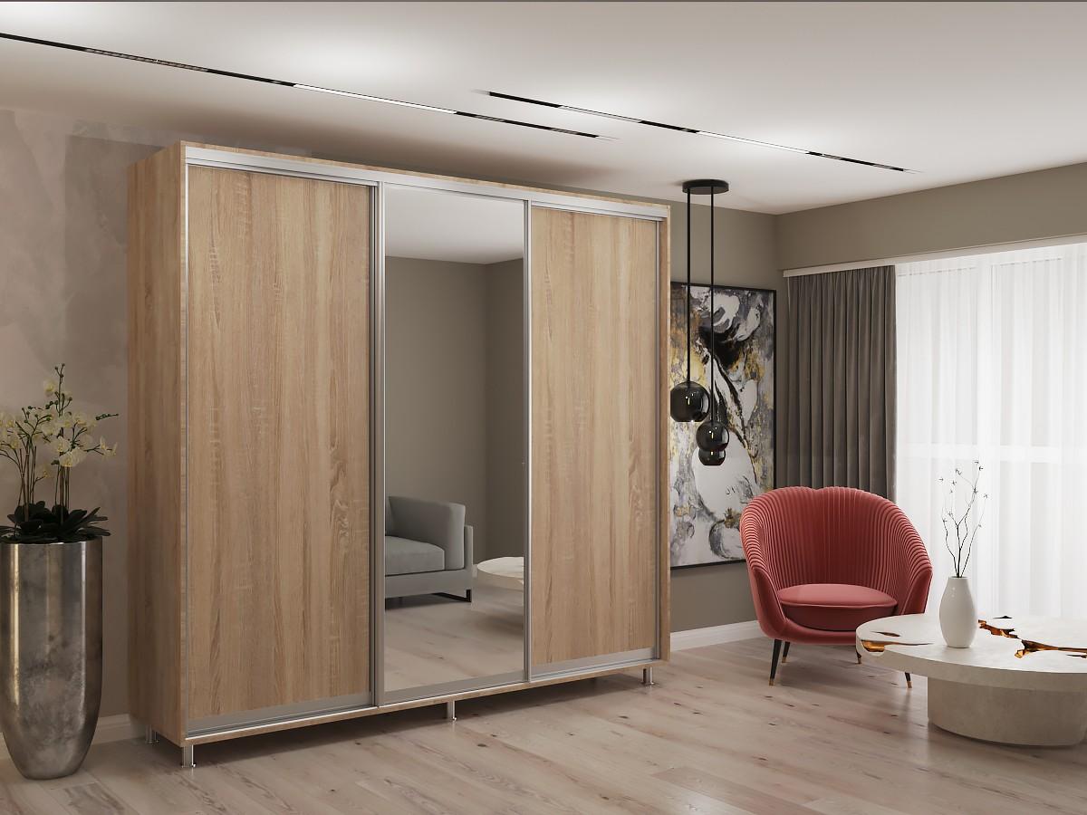 Dulap-cupe My-Style 2.5 x H2.3 m Pal + Oglinda Stejar Sonoma