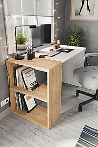 Masa de birou Bofigo 20-35-41 Oak/White