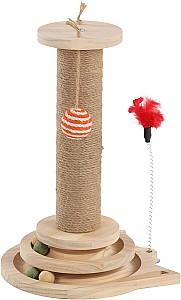 Jucarie pentru pisica Flamingo Zack Ball Track Brown