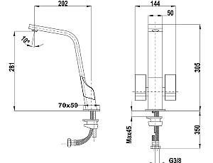 Robinet bucatarie Teka ICT 915 Brass