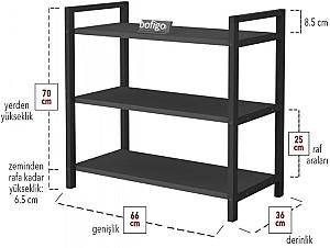 Raft pentru incaltaminte Bofigo 18-01-08 Anthracite