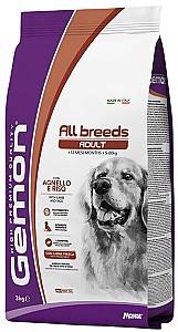 Hrana uscata pentru caini Gemon Dog (All Breed) Medium Adult Lamb/Rice 15 kg (M38615)