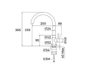 Robinet bucatarie Teka UNI 9310 XP