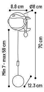 Jucarie pentru pisica Flamingo Yoyo Dark Grey