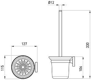 Vas WC IMPRESE Safir i11217+Cadou Perie WC Ronda (2535.250101)