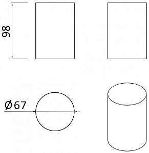 Suport pentru periute de dinti Rozzy Jenori Lublin (RJAC023-04SS)