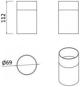 Suport pentru periute de dinti Rozzy Jenori Warsaw (RJAC022-04NI)