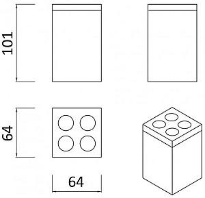 Suport pentru periute de dinti Rozzy Jenori First (RJAC020-03SS)