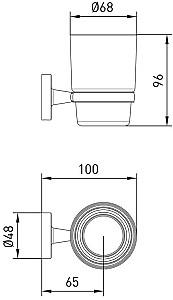 Suport pentru periute de dinti VOLLE Ronda (2535.220104)