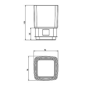 Suport pentru periute de dinti VOLLE Teo (15-88-111)