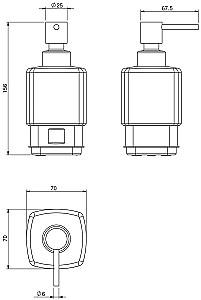 Dozator sapun lichid VOLLE Teo (15-88-121)
