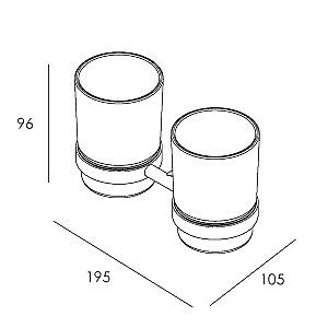 Suport pentru periute de dinti IMPRESE Skala (122275)