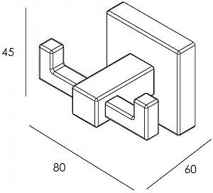 Cuier pentru baie prosoape IMPRESE Bilovec (102255B)