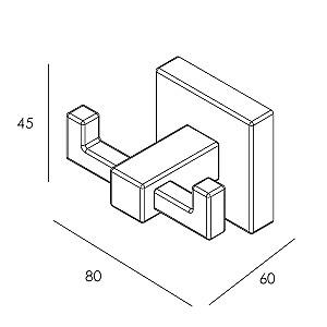 Cuier pentru baie prosoape IMPRESE Bilovec (102255)