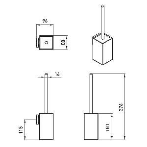 Perie de WC VOLLE Cuadro (2536.250204)