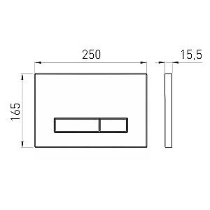 Buton de scurgere VOLLE Largo Evo (2220.011102)